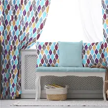 Etnik Fon Perde Evim 250 Kumaşı Kalındır Duck Bezi Değildir