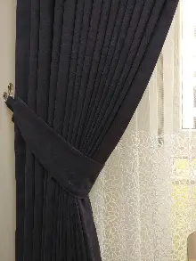 Antrasit Gri Düz Fon Perde ( Dökümlü Fon )- Antrasit