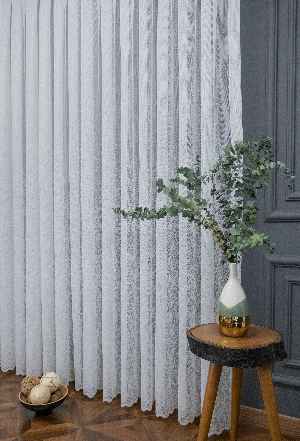 Taç Pırlanta Örme Tül Ekru