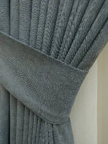 Gri Düz Sade Fon Perde ( Dökümlü Fon )- Gri-füme-antrasit