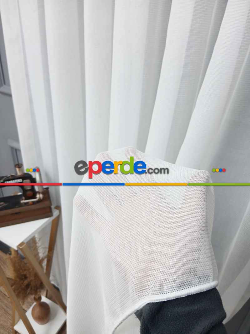 Yatak Odası - Exculusive Rana Ütü İstemez Kırışmaz Sade Tül Perde