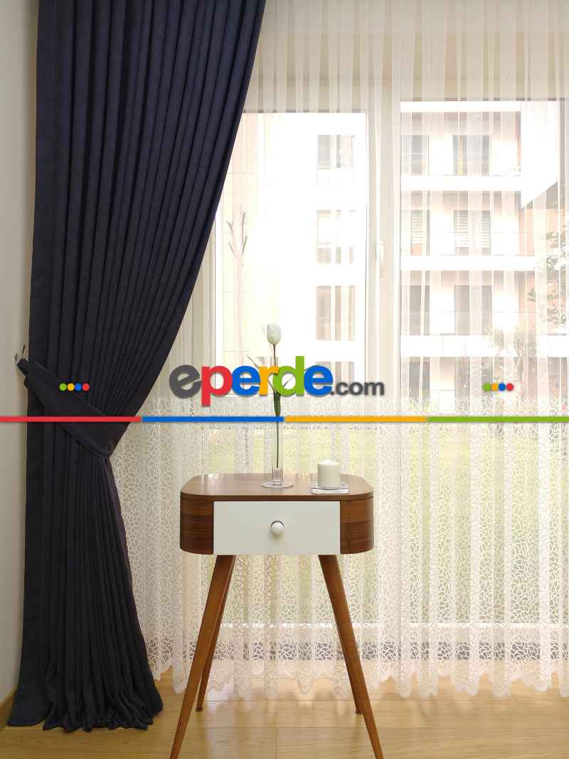 Patlıcan Moruna Çalan Antrasit Gri Düz Fon Perde ( Dökümlü Fon )- Antrasit