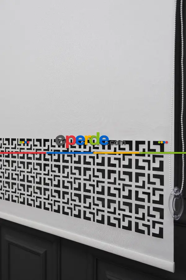 Yatak Odası - Ekru Renk Lazer Kesim Mat Stor Perde (ister Düz - İster Lazer Kesimli Satın Alın)