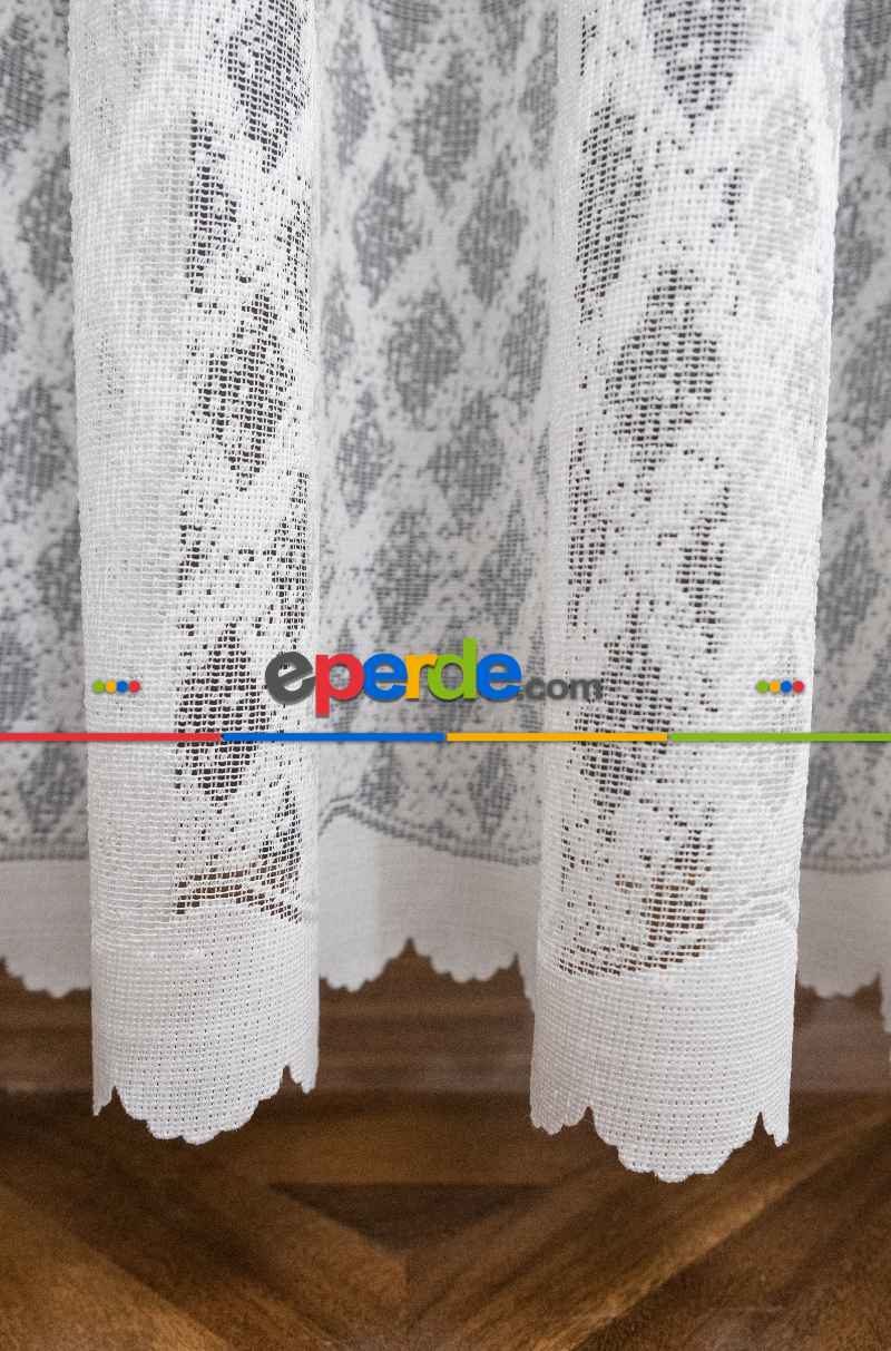 Fransız Dantel Örme Tül Perde - Yüksek Kalite