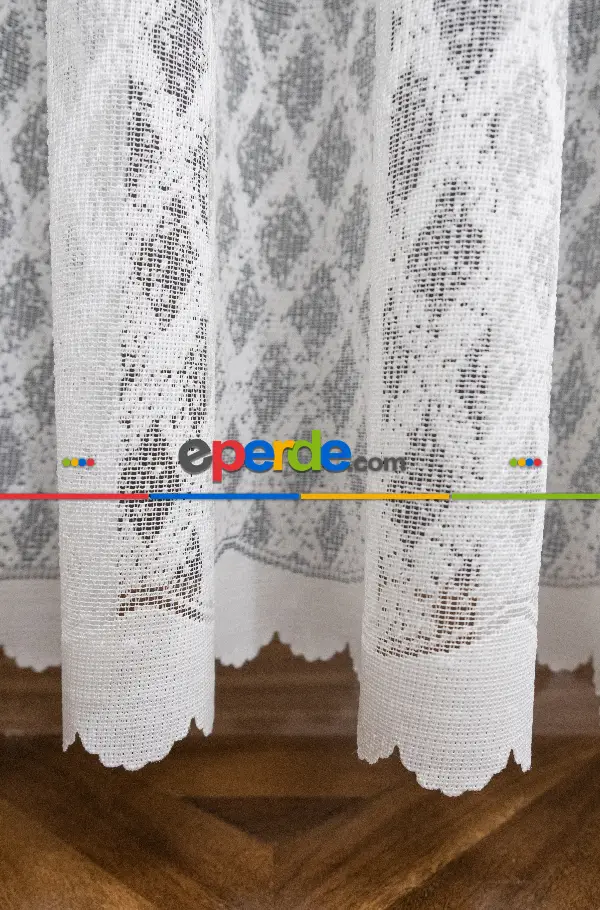 Genç Odası - Fransız Dantel Tül Perde - Yüksek Kalite