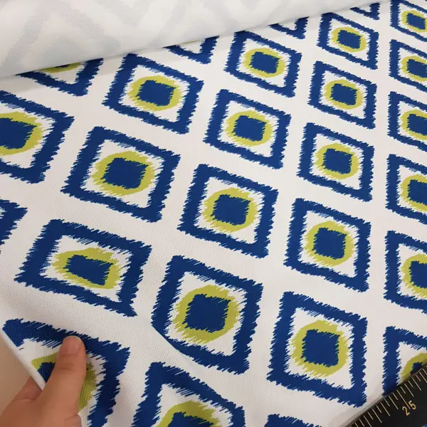 Salon - İkat Desenli Fon Perde Evm1503-4 Kumaşı Kalındır Duck Bezi Değildir-  Çok Renkli 2