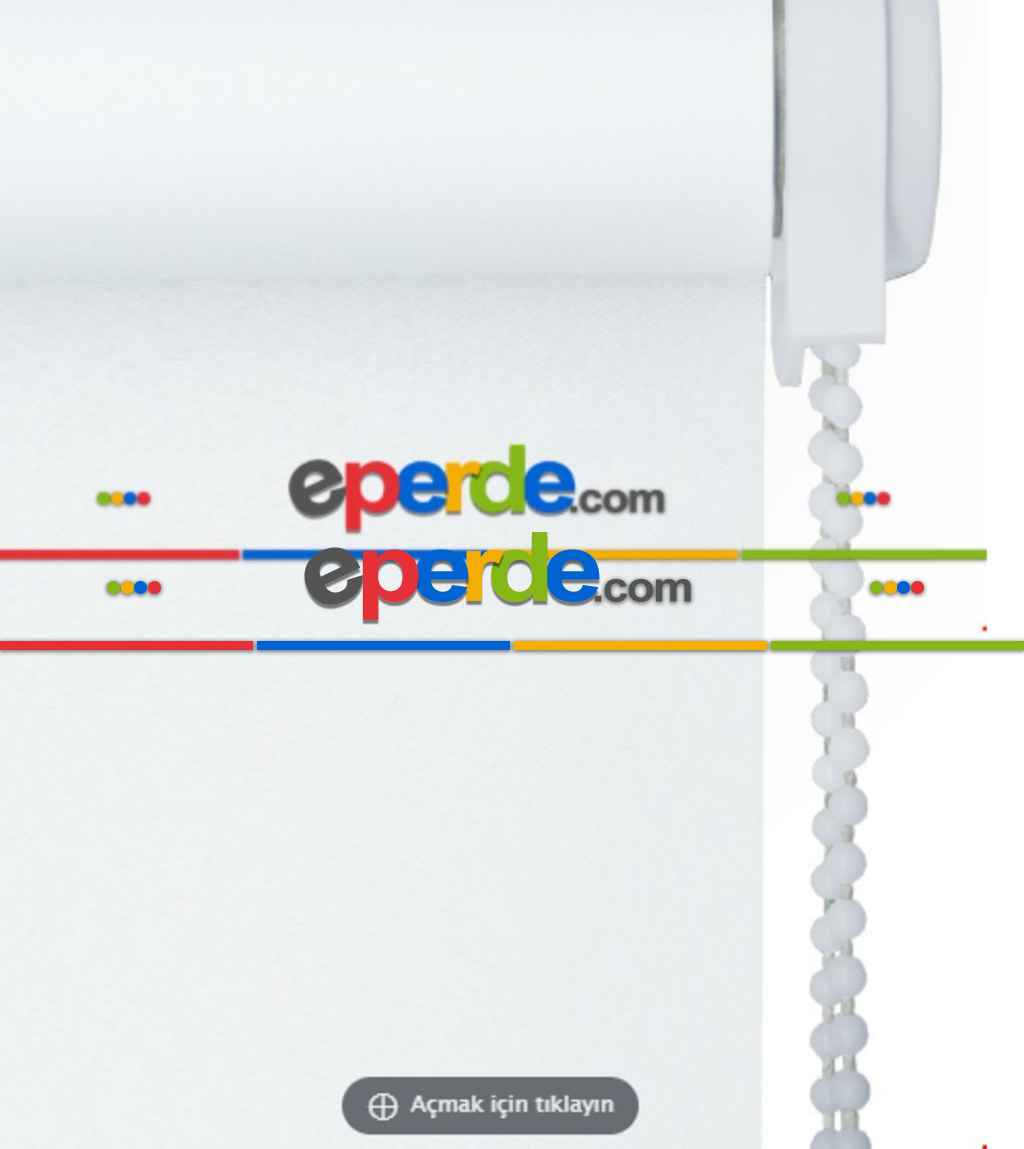 Beyaz Polyester Stor 1- Beyaz