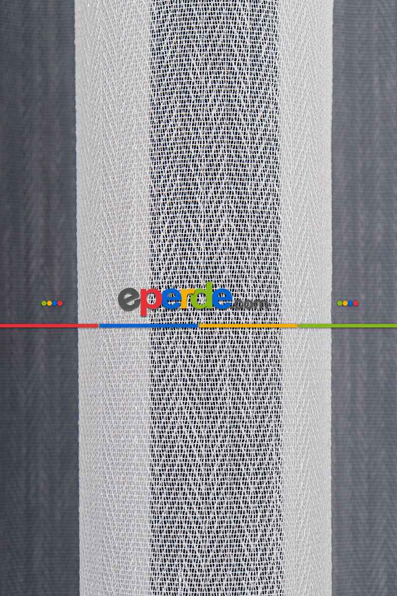 Salon Tül Modelleri - Garvolin Gri Düz Tül Perde