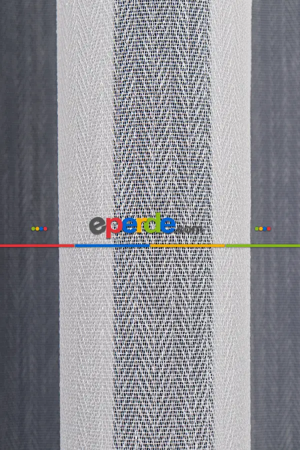 Salon Tül Modelleri - Garvolin Gri Düz Tül Perde