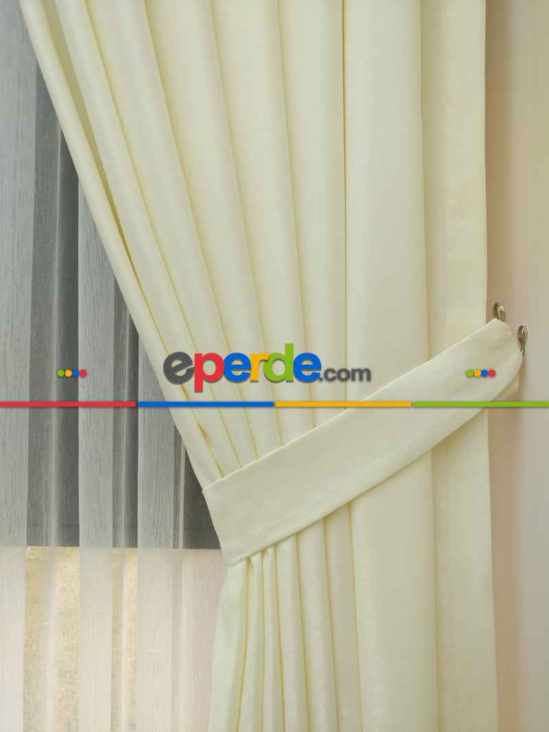 Soft Krem Fon Perde (180)- Krem