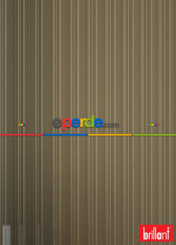 Brillant Akıllı Tül Perde Kahverengi Tül Dikey Zebra Perde Düz 1. Kalite