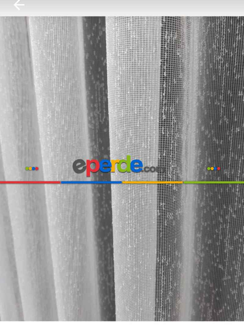 Salon Tül Perde - Salon Çocuk Odası Yatak Odası Ütü İstemeyen Şantuk Birinci Kalite Tül Ekru Renk Kırık Beyaz- Ekru - Kurşunlu Tül