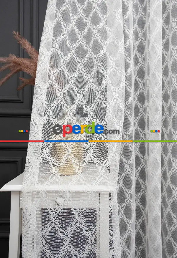 Taç Seher Tasarım Ütü İstemez Kırışmaz A+ Tül Perde