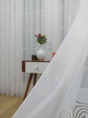 Dönergücü - Mat Zemin Tül Perde Ekru Renk 1.kalite- Ekru - Kurşunlu Tül