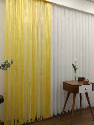 Sarı İp Perde- Sarı