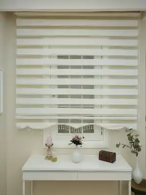 Zebra Perde - Düz Kalın Dokuma Zebra Eco- Krem Açık-Ekru