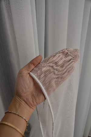 Tai Bambu Armür Tül Perde - Kurşunlu Tül