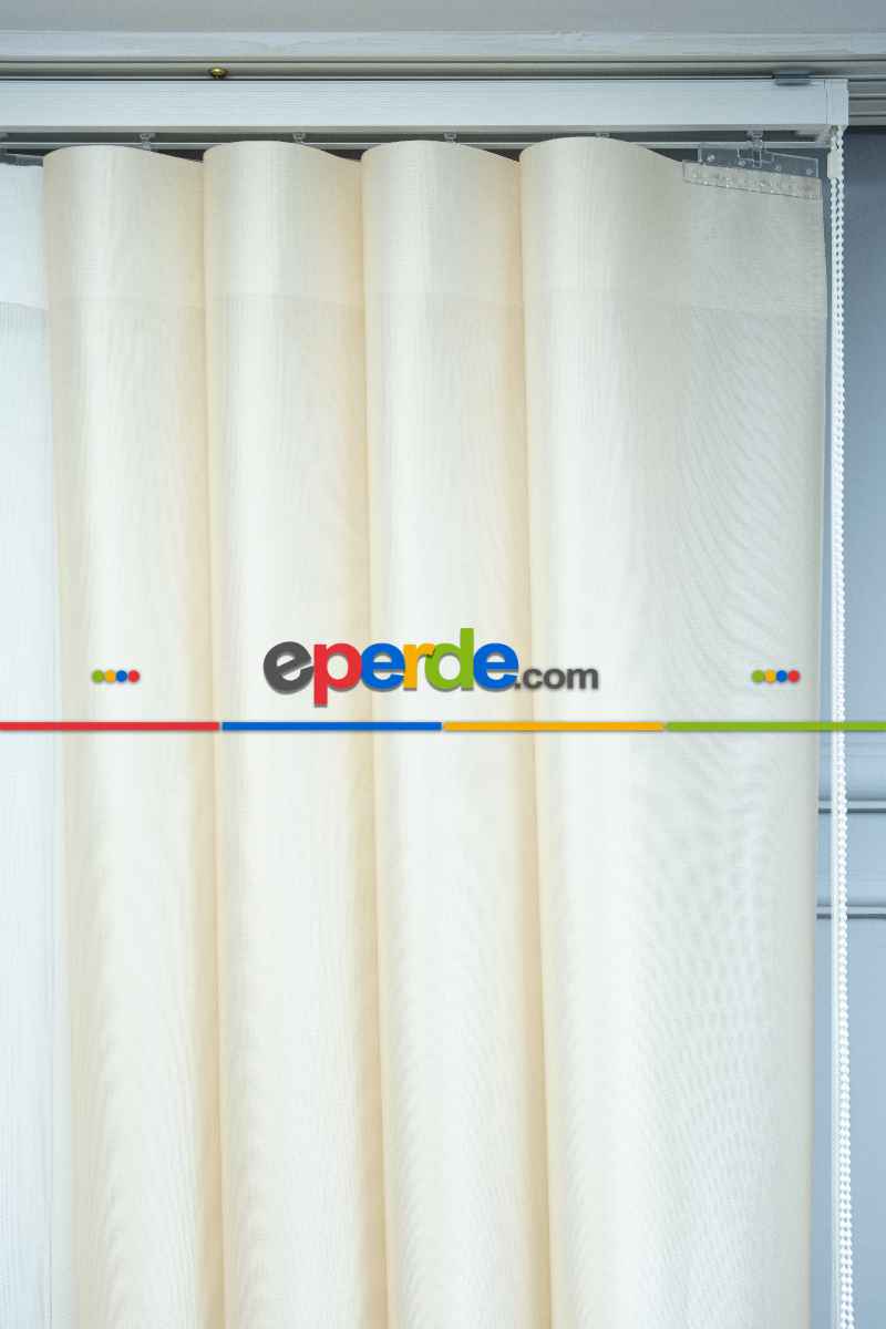 Yatak Odası - Lens Akıllı Dikey Tül Perde Versace-43- Çok Renkli 2