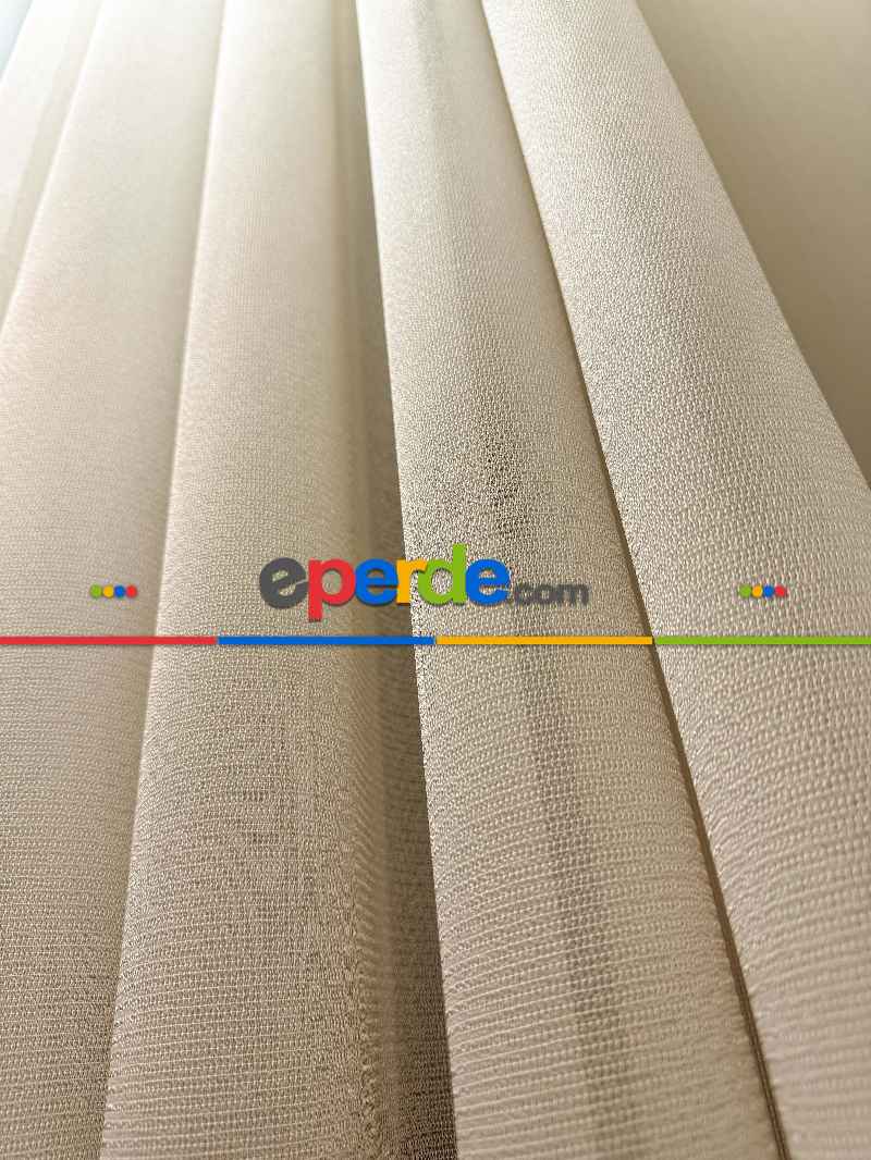 Yatak Odası - 6 Farklı Renk Tül Perde, Ağır Gramajlı Premium Seri, Kurşunlu Tül