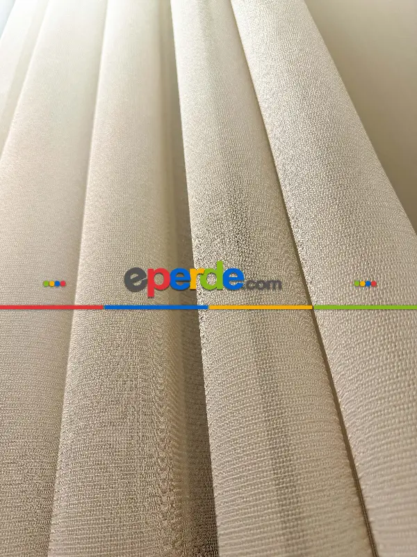 Salon - 6 Farklı Renk Tül Perde, Ağır Gramajlı Premium Seri, Kurşunlu Tül