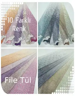 File Tül- Çok Renkli