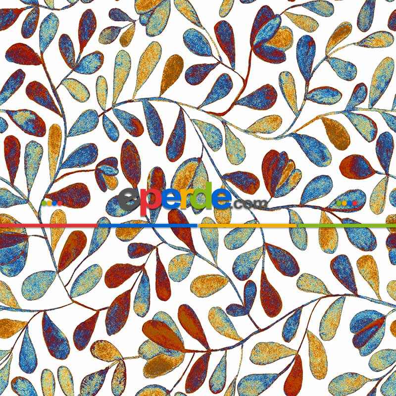 Mutfak Perdesi Kanat Fon Perde Desenli-  Çok Renkli 3