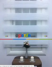 Mutfak - Zebra Geniş Pilise Beyaz- Beyaz