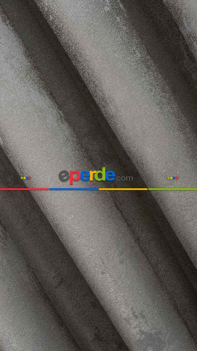 1. Sınıf Jakarlı Pano Fon Perde - Gri Lacivert Bantlı