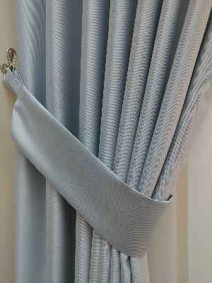 Açık Mavi - Gri Blackout Düz Fon Perde- Mavi Grimsi