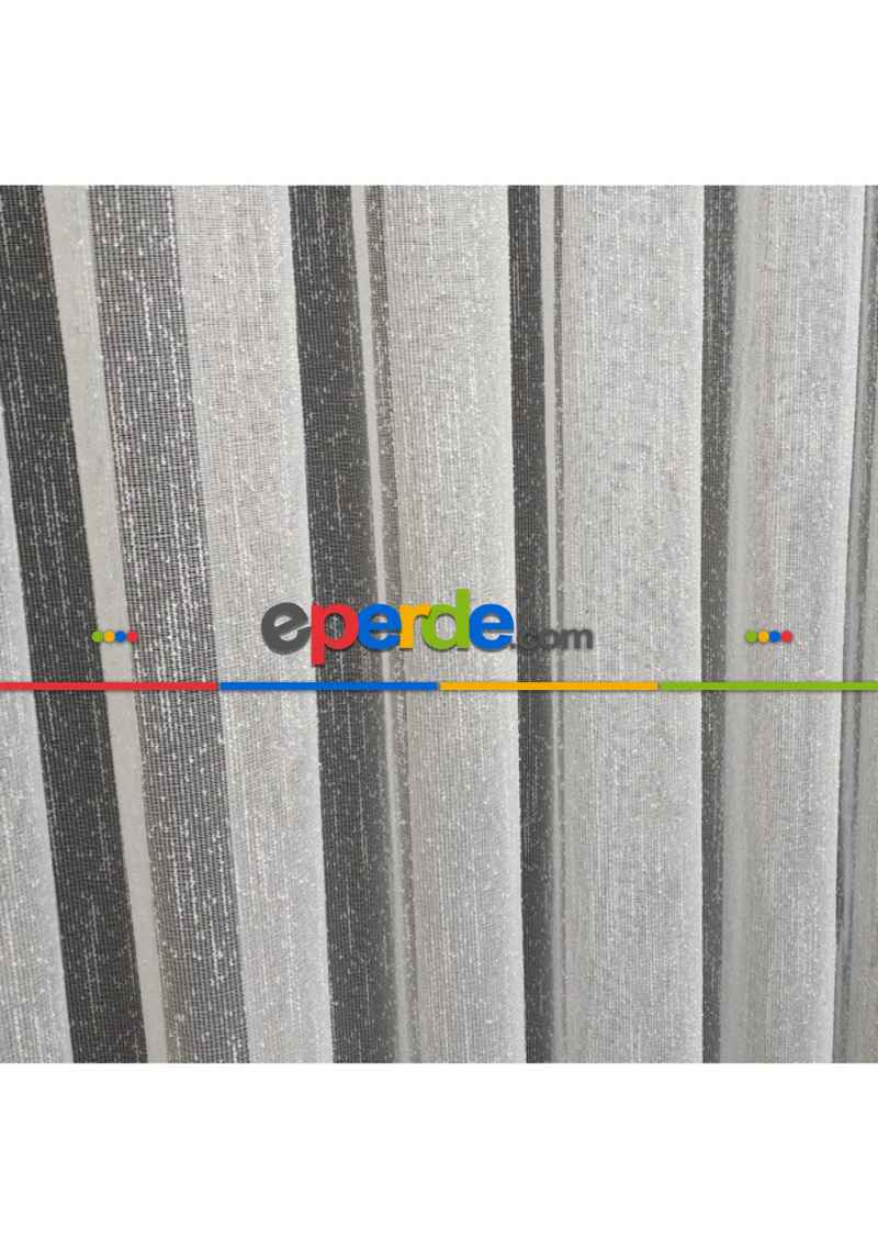 Salon Tül Perde - Şantuk Ütü İstemez Birinci Kalite Keten Görünümlü Kurşunlu Düz Tül