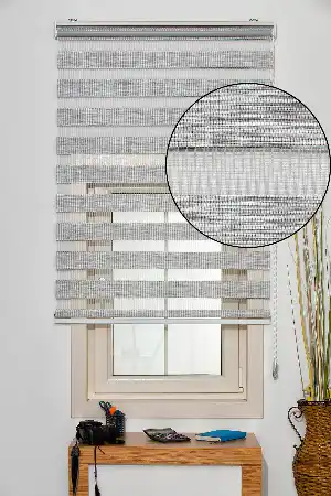 #üreticifirma %40 İndirimli!!! Gri Bambu Zebra Perde Ozel Fiyat- Gri Açık