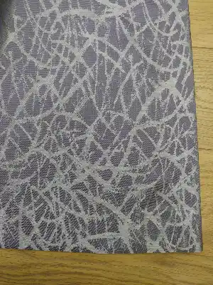 Mor Desenli Jakar Fon Perde- Mor