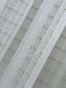 Oturma Odası - Brillant Çizgili Tül Perde, Premium Seri, Kurşunlu Tül