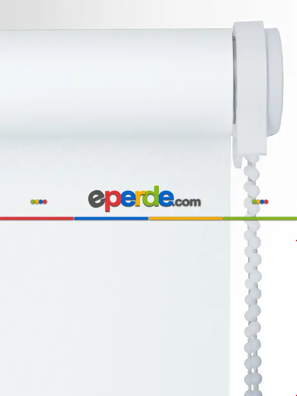 Beyaz Karartma Stor Perde- Beyaz