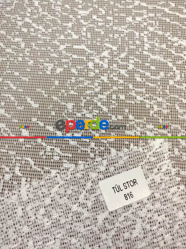 Çifli Sistem Tül Ve Stor Perde Bdz ( 816 )- Beyaz