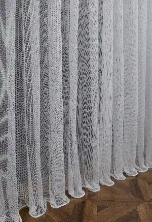 Spor Desen Örme Düz Tül Perde Pa7034 - Kurşunlu Tül