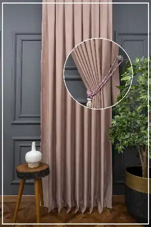 Düzrenk Kadifemsi Fon Perde Geniş En 285 Cm 120cm X 265cm 