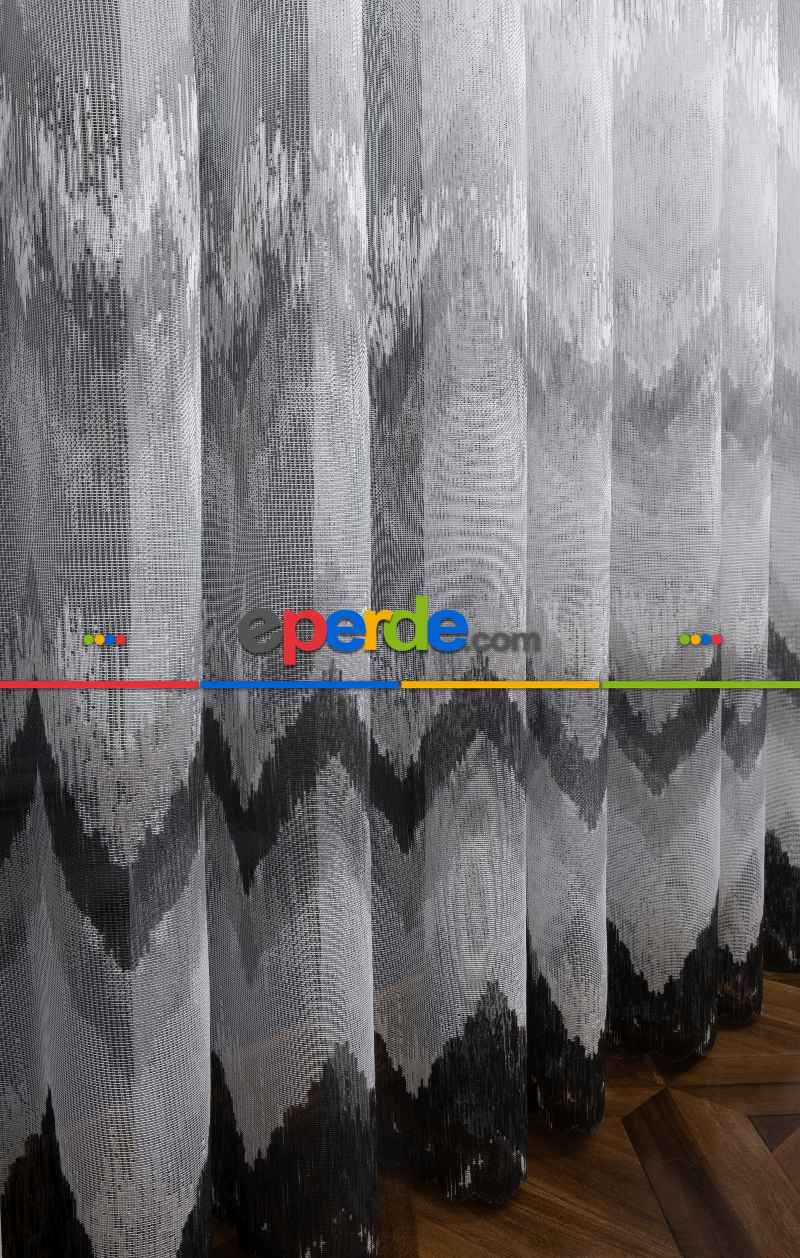 Harmony Tül Yeni Tasarım Renkli Gri Antrasit Füme Tül