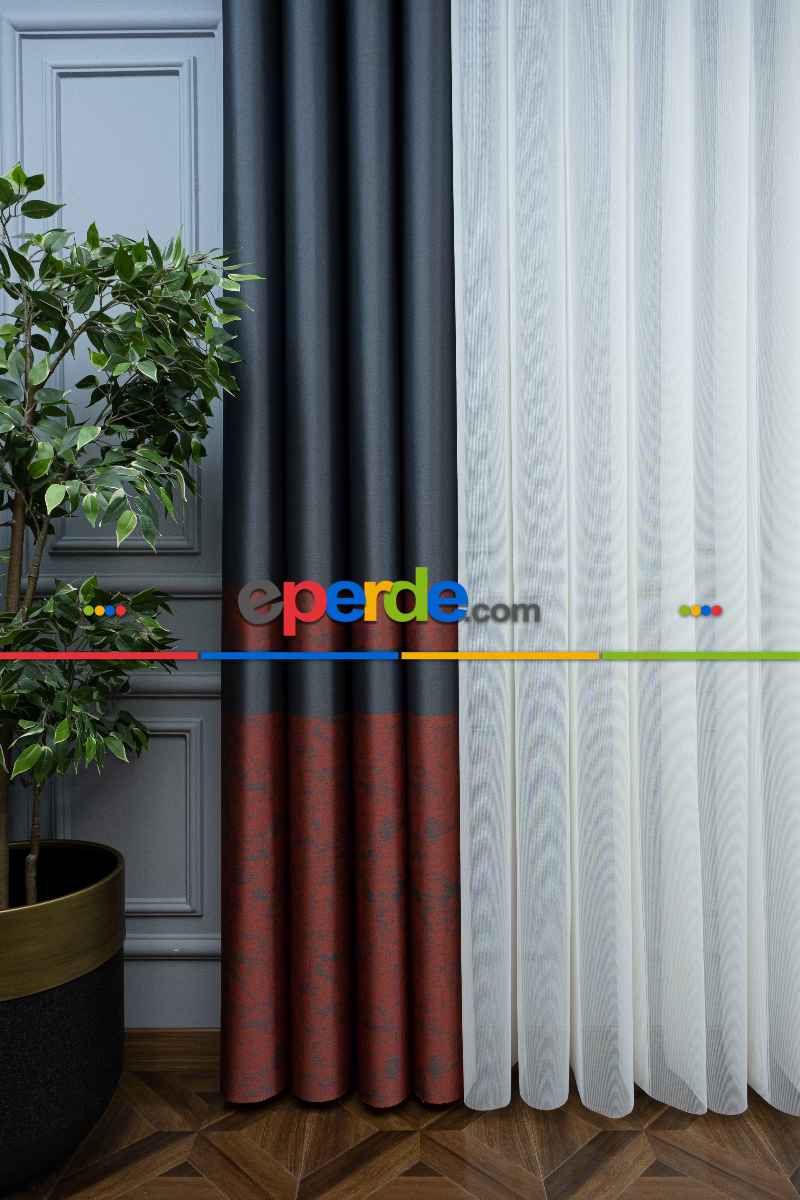 Lens Akıllı Dikey Tül Perde-12- Çok Renkli 2