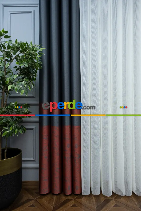 Lens Akıllı Dikey Tül Perde Bulut-12- Çok Renkli 2