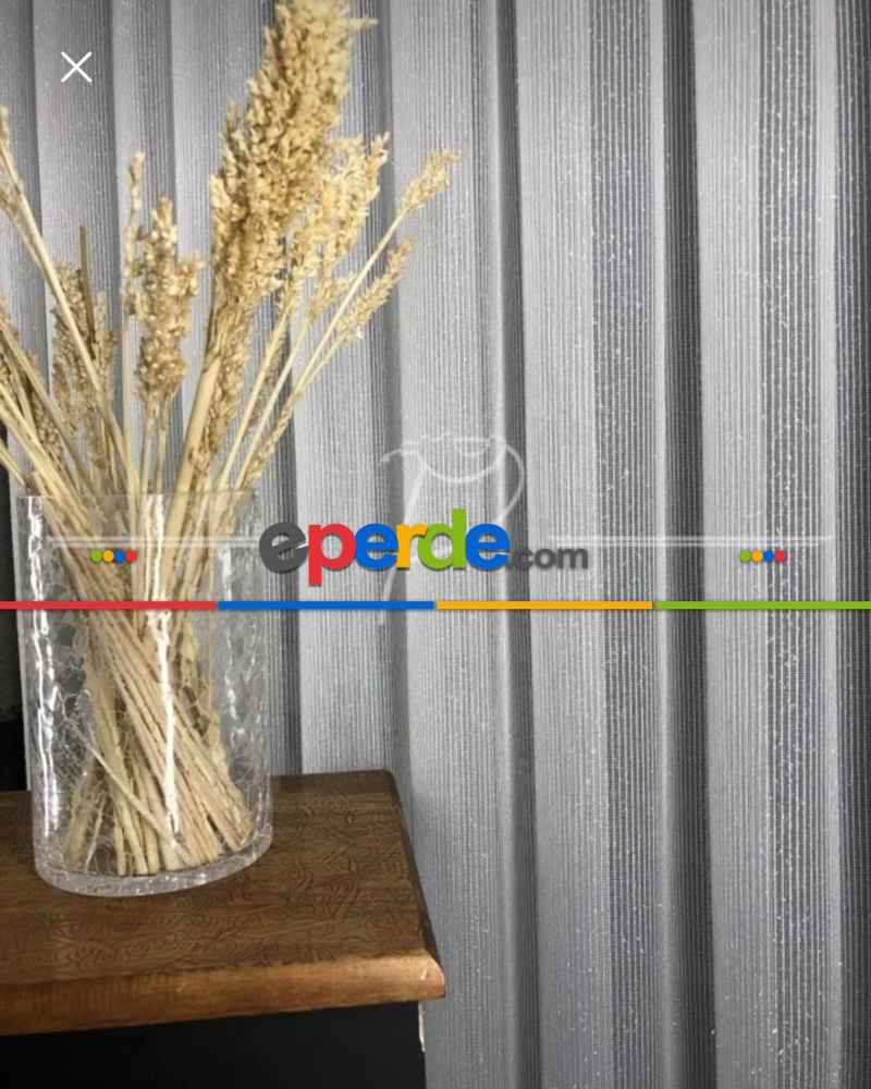 Brillant Düz Simli Lüx Tül Perde