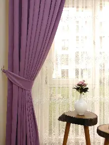 Lila Koyu - Düz Fon Perde ( Dökümlü Fon Perde)- Lila Koyu Lila
