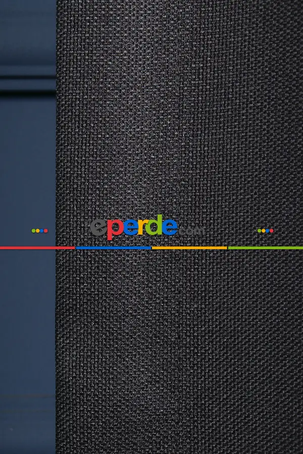 Siyah Keten Blackout Karartma Işık Geçirmez