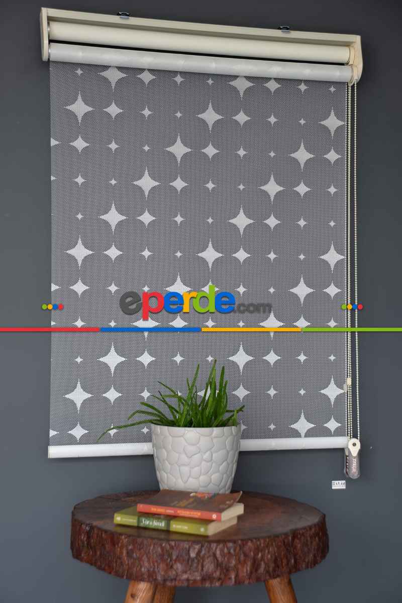 Halim Perdesan Dacuz-201 Beyaz Renk Etekli Veya Eteksiz Çift Mekanizmalı Tül Stor Perde