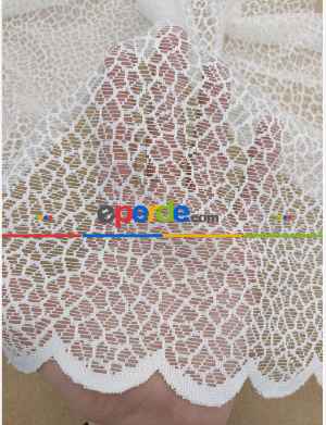 Petek Örme Tül - Fransız Danteli- Ekru