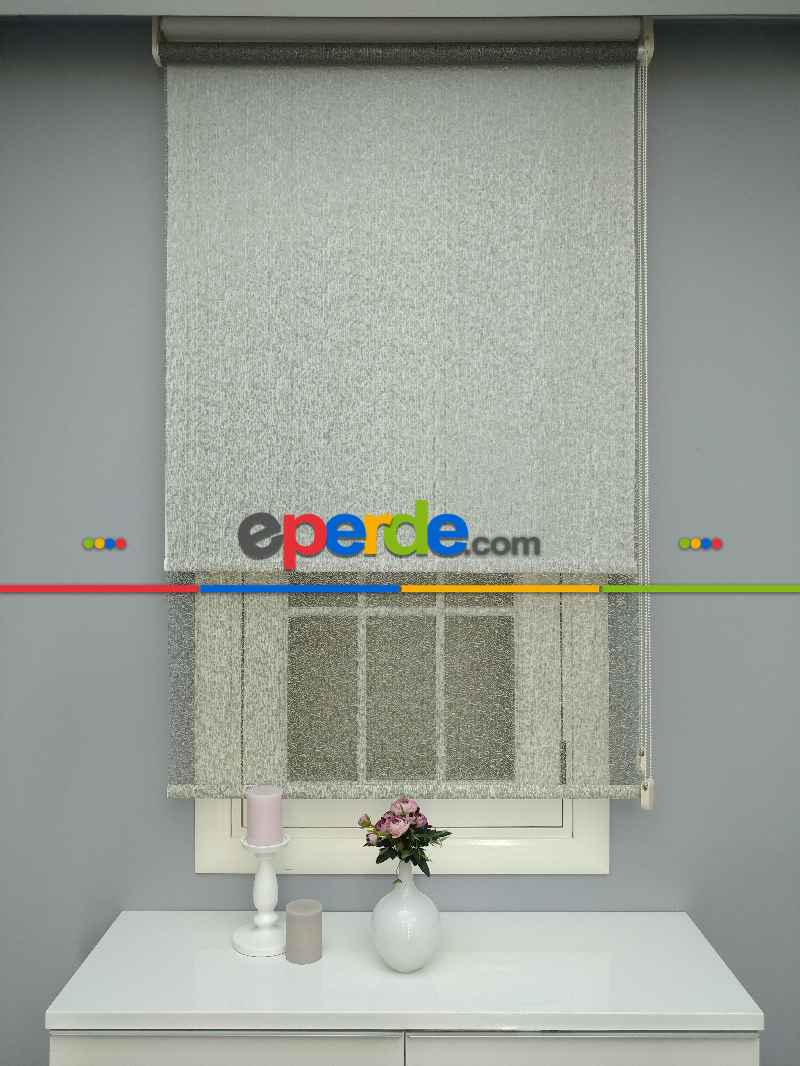 Çiftli Sistem Dantel Stor- Siyah-altın