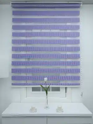 Lila Düz Zebra Perde 60x200cm- Lila