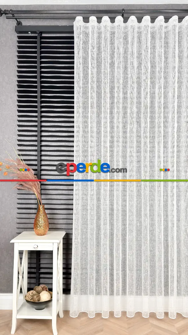 Natural Keten Tül Birinci Kalite İplikten Özel Üretilmiştir - Kurşunlu Tül