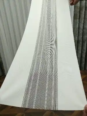 2021 Sezonu - Tül Dikey Zebra Perde - Fon Kumaşlı Tül Dikey Perde - Stor Tül Perde Hepsi Birarada- Gri Koyu-ekru