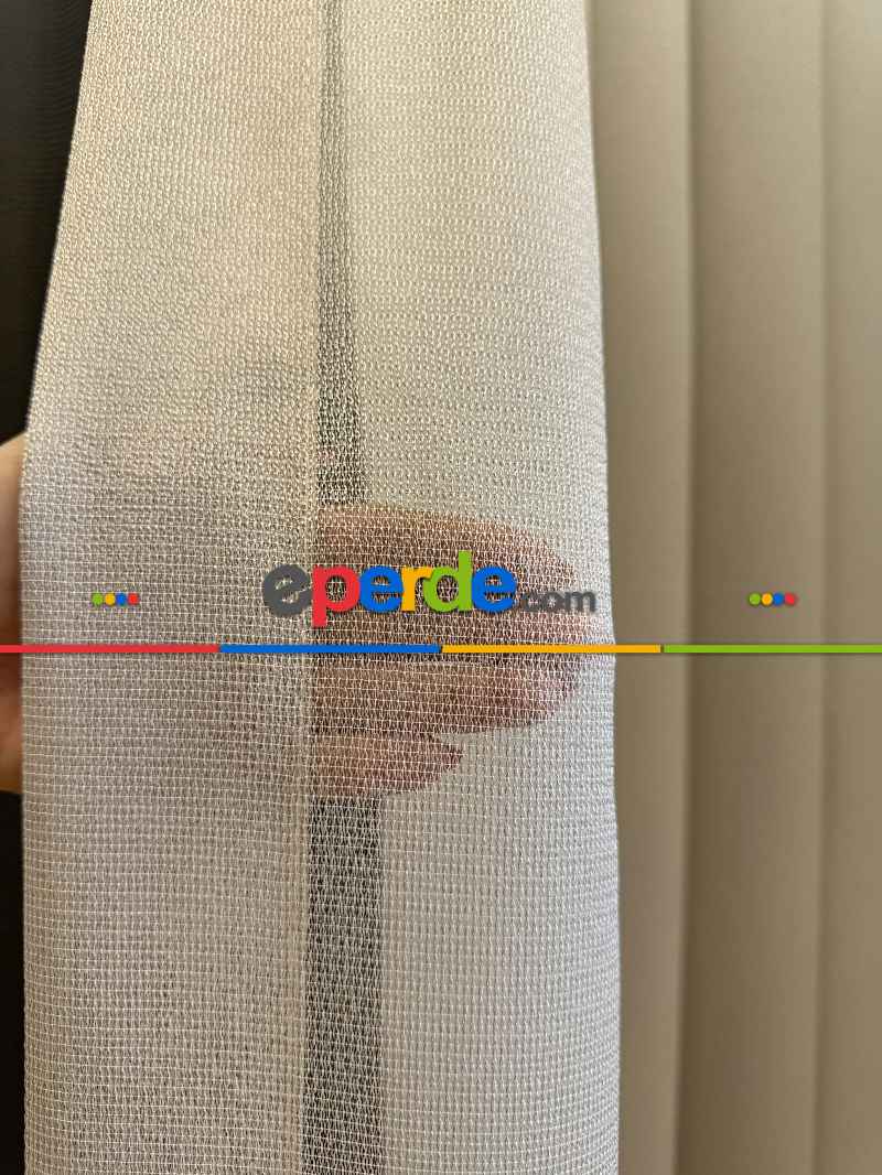 Yatak Odası - 6 Farklı Renk Tül Perde, Ağır Gramajlı Premium Seri, Kurşunlu Tül